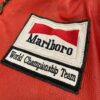 Unisex Marlboro Red & White Racing Motorcycle Leather Jacket - Image 2