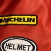 Unisex Marlboro Red & White Racing Motorcycle Leather Jacket - Image 3
