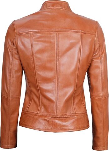 Women Brown Leather Jacket