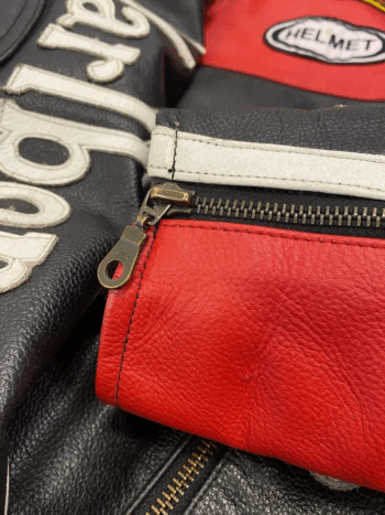 Marlboro Racing Motorbike Classic Leather Motorcycle Jacket - Image 5
