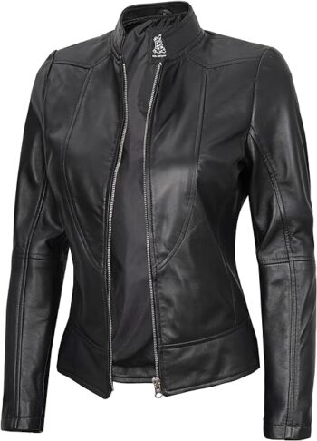 Women Black Leather Jacket
