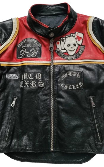 harley davidson and marlboro man leather motorcycle jacket​